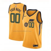 Maglia Utah Jazz Personalizzate Association Giallo