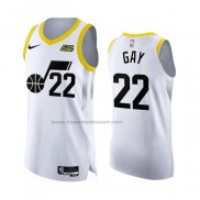 Maglia Utah Jazz Rudy Gay #22 Association Autentico 2022-23 Bianco