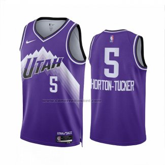 Maglia Utah Jazz Talen Horton-tucker #5 Citta 2023-24 Viola