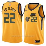 Maglia Utah Jazz Thabo Sefolosha #22 Statement 2018 Giallo