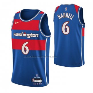 Maglia Washington Wizards Montrezl Harrell NO 6 Citta 2021-22 Blu