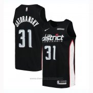 Maglia Washington Wizards Tomas Satoransky #31 Citta 2018-19 Nero