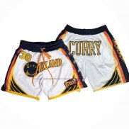 Pantaloncini Golden State Warriors Stephen Curry 2022 NBA Finals Bianco