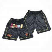 Pantaloncini Miami Heat Citta Just Don 2021-22 Nero