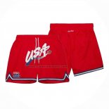 Pantaloncini Usa Just Don Rosso