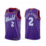 Maglia 2020 Rising Star Shai Gilgeous-Alexander #2 World Viola