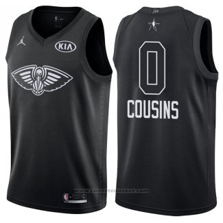 Maglia All Star 2018 New Orleans Pelicans Demarcus Cousins #0 Nero