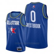 Maglia All Star 2020 Houston Rockets Russell Westbrook #0 Blu