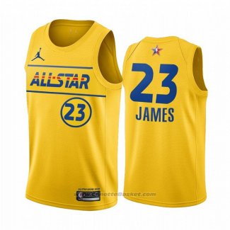 Maglia All Star 2021 Los Angeles Lakers Lebron James #23 Or