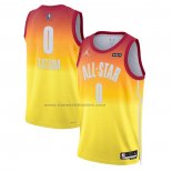 Maglia All Star 2023 Boston Celtics Jayson Tatum #0 Arancione