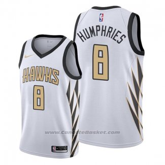 Maglia Atlanta Hawks Isaac Humphries #8 Citta Bianco