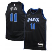 Maglia Bambino Dallas Mavericks Kyrie Irving #11 Citta 2023-24 Blu