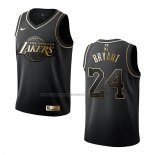 Maglia Bambino Golden Edition Los Angeles Lakers Kobe Bryant NO 24 Nero