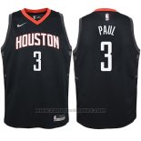 Maglia Bambino Houston Rockets Chris Paul #3 Statehombret 2017-18 Nero