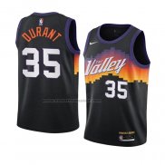 Maglia Bambino Phoenix Suns Kevin Durant #35 Citta 2020-21 Nero