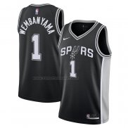 Maglia Bambino San Antonio Spurs Victor Wembanyama #1 Icon 2022-23 Nero