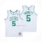 Maglia Boston Celtics Kevin Garnett NO 5 Mitchell & Ness 2007-08 Bianco