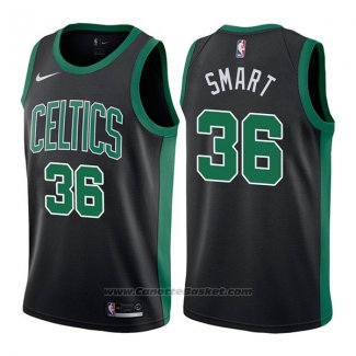 Maglia Boston Celtics Marcus Smart #36 Statement 2017-18 Nero