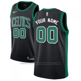 Maglia Boston Celtics Nike Personalizzate 17-18 Nero