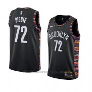 Maglia Brooklyn Nets Biggie #72 Citta 2018-19 Nero