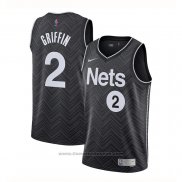 Maglia Brooklyn Nets Blake Griffin #2 Earned 2020-21 Nero