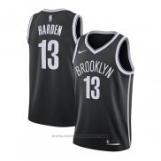 Maglia Brooklyn Nets James Harden #13 Icon 2020-21 Nero