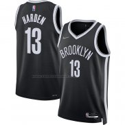 Maglia Brooklyn Nets James Harden NO 13 Icon 2021-22 Nero