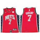 Maglia Brooklyn Nets Kevin Durant #7 Retro Rosso