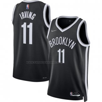 Maglia Brooklyn Nets Kyrie Irving NO 11 Icon 2021-22 Nero