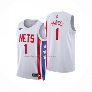 Maglia Brooklyn Nets Mikal Bridges #1 Classic 2022-23 Bianco