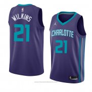 Maglia Charlotte Hornets Isaiah Wilkins #21 Statement 2018 Violet