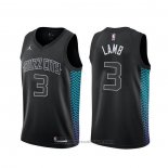 Maglia Charlotte Hornets Jeremy Lamb #3 Citta Nero