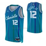 Maglia Charlotte Hornets Kelly Oubre JR. NO 12 Citta 2021-22 Blu