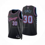 Maglia Chicago Bulls Carlik Jones No 30 Citta 2025-26 Nero