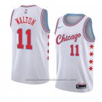 Maglia Chicago Bulls Derrick Walton #11 Citta 2018 Bianco