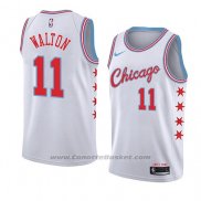 Maglia Chicago Bulls Derrick Walton #11 Citta 2018 Bianco