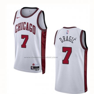 Maglia Chicago Bulls Goran Dragic #7 Citta 2022-23 Bianco