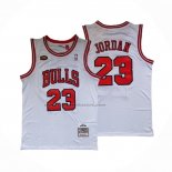 Maglia Chicago Bulls Michael Jordan #23 Mitchell & Ness 1998 NBA Finals Bianco