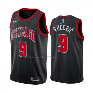 Maglia Chicago Bulls Nikola Vucevic NO 9 Statement 2021 Nero