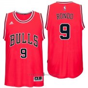 Maglia Chicago Bulls Rajon Rondo #9 Rosso