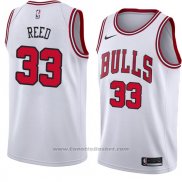 Maglia Chicago Bulls Willie Reed #33 Association 2018 Bianco
