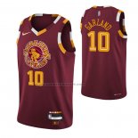 Maglia Cleveland Cavaliers Darius Garland #10 Citta Rosso