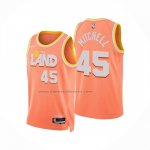 Maglia Cleveland Cavaliers Donovan Mitchell No 45 Citta 2025-26 Arancione