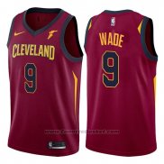 Maglia Cleveland Cavaliers Dwyane Wade #9 2017-18 Rosso
