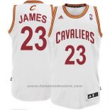 Maglia Cleveland Cavaliers LeBron James #23 Bianco