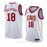 Maglia Cleveland Cavaliers Matthew Dellavedova #18 Association 2018 Bianco