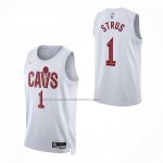 Maglia Cleveland Cavaliers Max Strus No 1 Asociacion 2025-26 Bianco