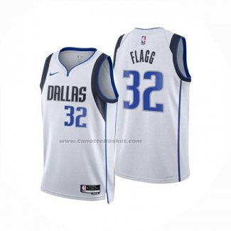 Maglia Dallas Mavericks Cooper Flagg No 32 Association 2025-26 Bianco