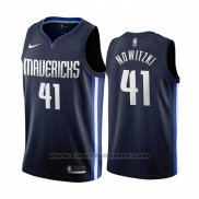 Maglia Dallas Mavericks Dirk Nowitzki #41 Statement 2019-20 Blu