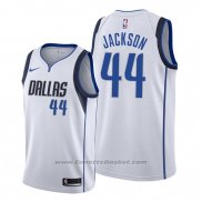 Maglia Dallas Mavericks Justin Jackson #44 Association Bianco